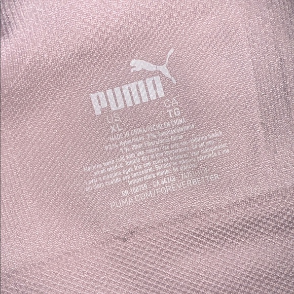 Puma Women's Light Pink Sports Bra - Picture 2 of 5